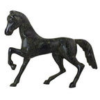 Standing Horse – Bronze Sculpture – 15 cm – Dark Green