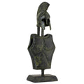 Corinthian Cuirass and Helmet – Decorative Sculpture – 30 cm – Dark Green
