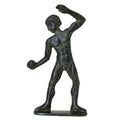 Ancient Olympic Shot-Putter – Solid Sculpture – 18 cm – Dark Green