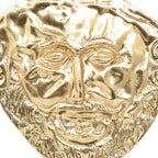 Mask of Agamemnon on Marble Base – 21 cm – Gold