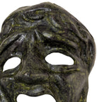 Athenian Tragedy Mask – 11 cm – Dark Green