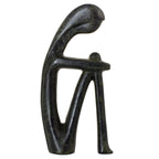 Modern Cycladic Thinker Figurine – 22 cm – Dark Green