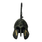 Spartan Helmet with Lambda and Tall Crest – 16 cm – Dark Green
