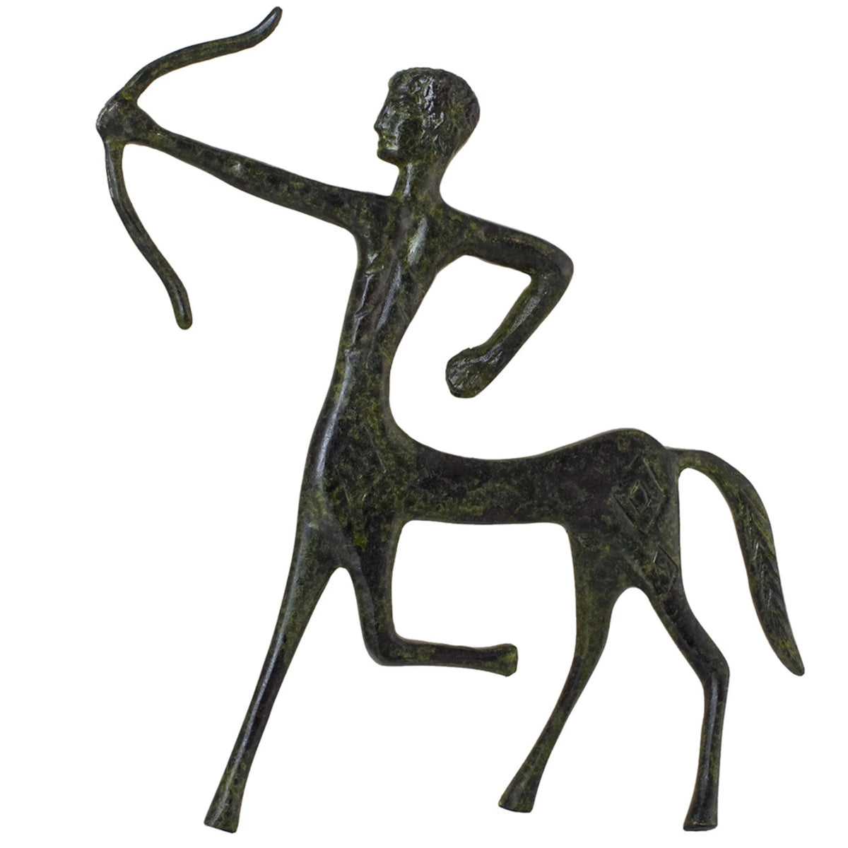 Centaur – Bronze Sculpture – 18 cm – Dark Green