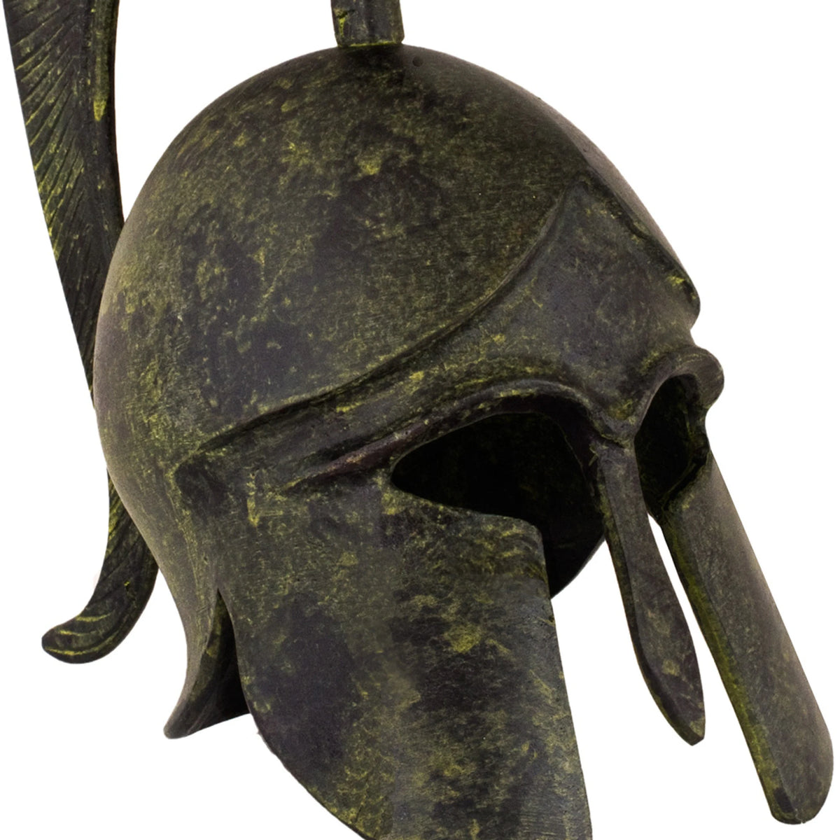 Corinthian Helmet with Tall Crest – 20 cm – Dark Green
