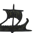Ancient Greek Trireme – Flat Sculpture – 18 cm – Dark Green