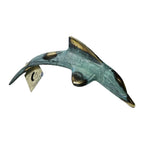 Dolphin – Bronze Sculpture – 5 cm – Blue & Gold