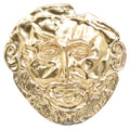 Mask of Agamemnon – Bronze Sculpture – 10 cm – Gold