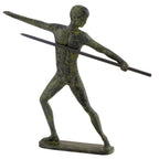 Ancient Olympic Javelin Thrower – Sculpture – 15 cm – Dark Green