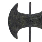 Minoan Double Axe – Decorative Sculpture – 15 cm – Dark Green