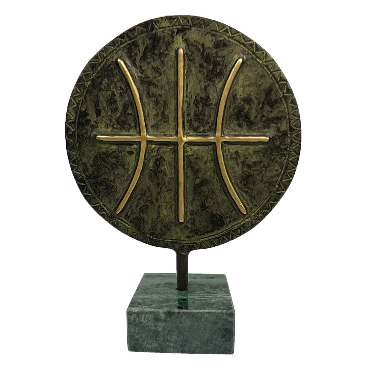 Decorative Shield with Delphic Epsilon – 21 cm – Dark Green