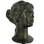 Bust of Aphrodite – Bronze Sculpture – 9 cm – Dark Green
