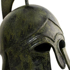 Life-Size Corinthian Helmet with Tall Crest – 40 cm – Dark Green