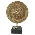 Decorative Plate with Athena and Erichthonius – 21 cm – Gold
