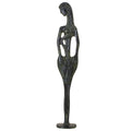 Leda and the Swan – Bronze Sculpture – 25 cm – Dark Green