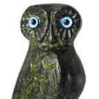 Owl, Symbol of Wisdom – Sculpture – 8 cm – Dark Green