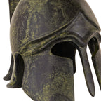 Studded Corinthian Helmet with Short Crest – 14 cm – Dark Green
