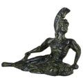 Dying Achilles – Bronze Sculpture – 10 cm – Dark Green
