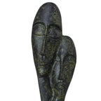 Devotion – Modern Double Cycladic Bust – 13 cm – Dark Green