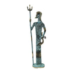 Poseidon, God of the Sea – Sculpture – 25 cm – Blue & Gold