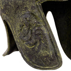 Ancient Greek Helmet with Goat's Head – 10 cm – Dark Green