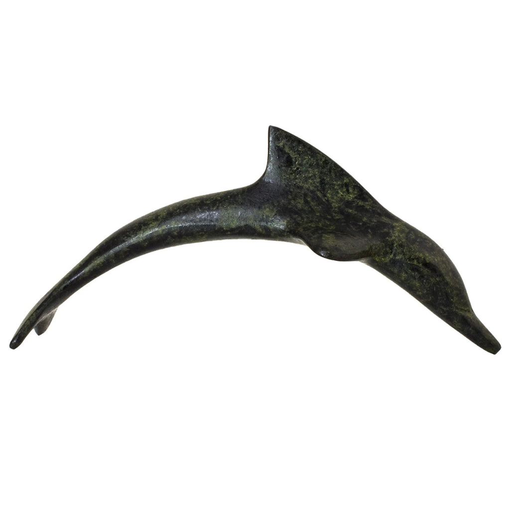 Dolphin – Bronze Sculpture – 5 cm – Dark Green