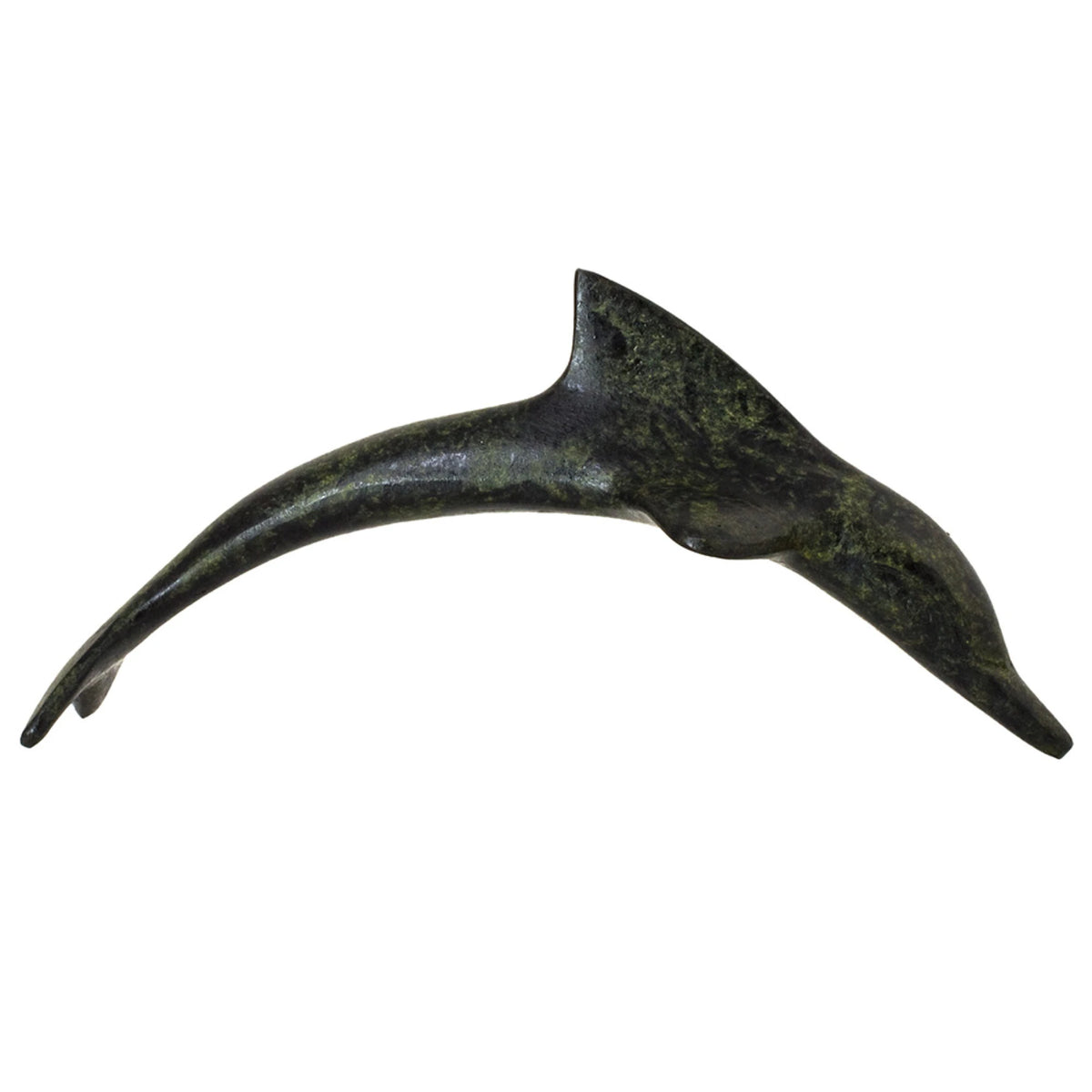 Dolphin – Bronze Sculpture – 5 cm – Dark Green