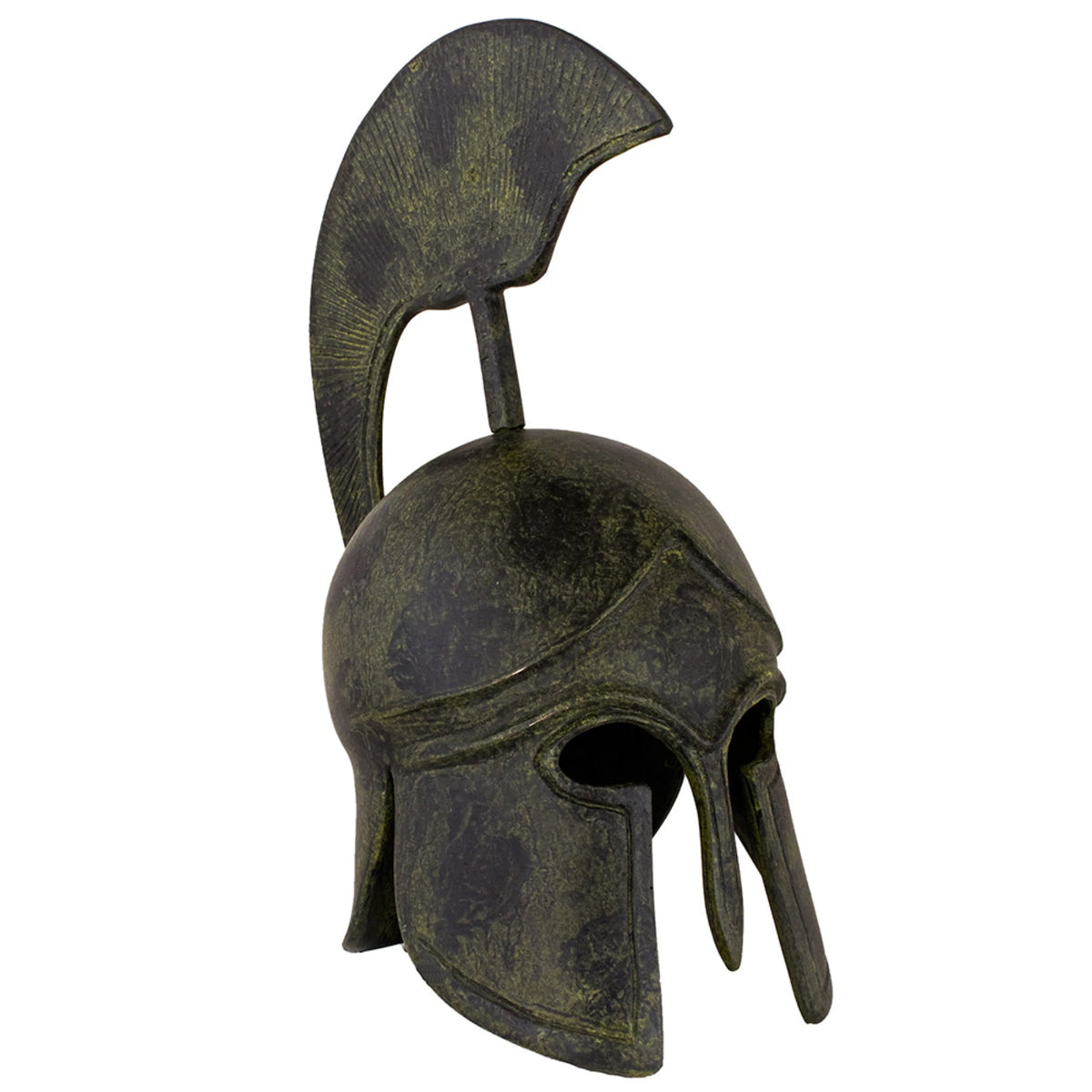 Corinthian Helmet with Tall Crest – 25 cm – Dark Green