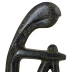 Modern Cycladic Thinker Figurine – 17 cm – Dark Green