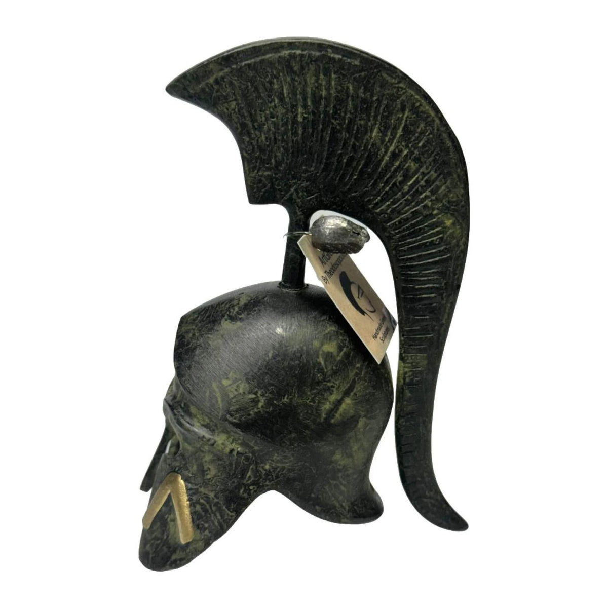 Spartan Helmet with Lambda – 13 cm – Dark Green