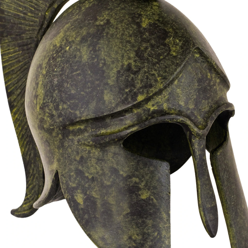 Corinthian Helmet with Short Crest – 11 cm – Dark Green