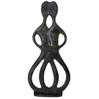 Embracing Cycladic Couple – 32 cm – Dark Green