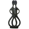 Embracing Cycladic Couple – 17 cm – Dark Green