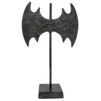 Minoan Sacred Double Axe – Decorative Sculpture – 15 cm – Dark Green