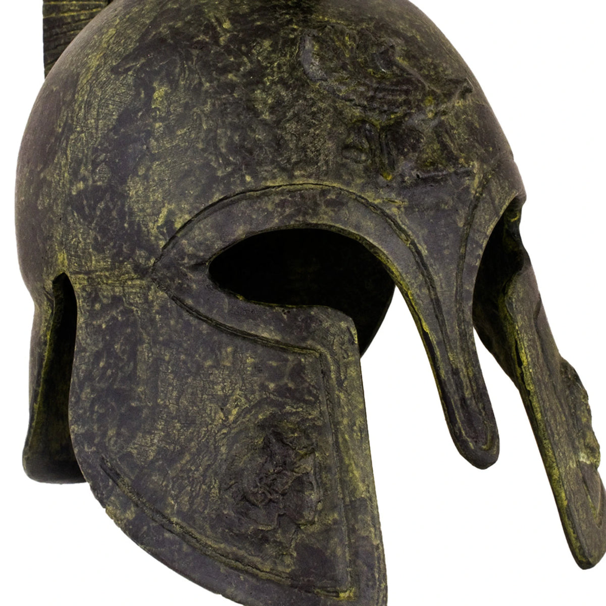 Corinthian Helmet with Griffin and Short Crest – 21 cm – Dark Green