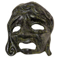 Athenian Tragedy Mask – 11 cm – Dark Green