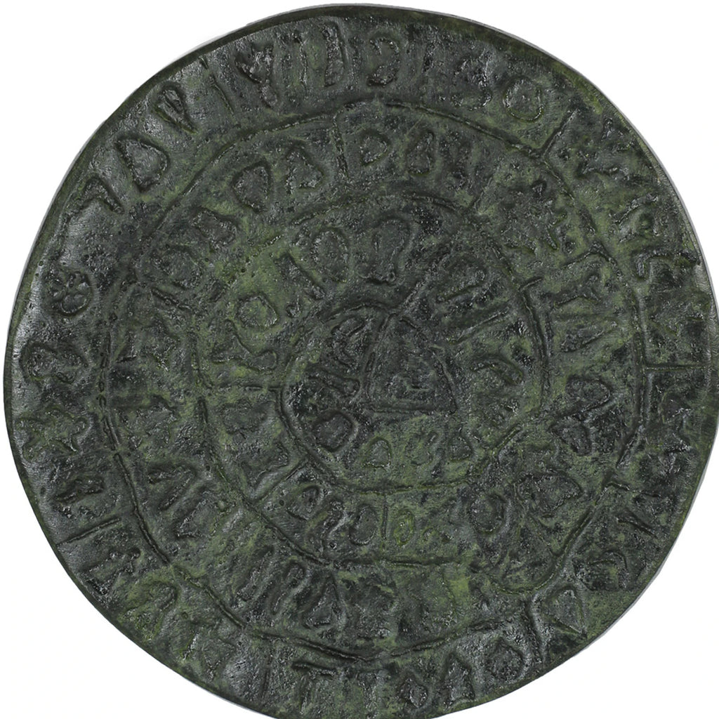 Phaistos Disc – Bronze Replica – 10.5 cm – Dark Green