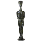 Late Spedos-Type Cycladic Fertility Figurine – 25 cm – Dark Green