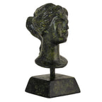 Bust of Aphrodite – Bronze Sculpture – 9 cm – Dark Green