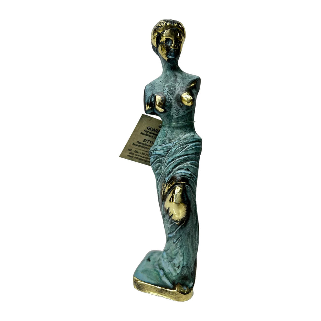 Venus de Milo – Bronze Sculpture – 11 cm – Blue & Gold