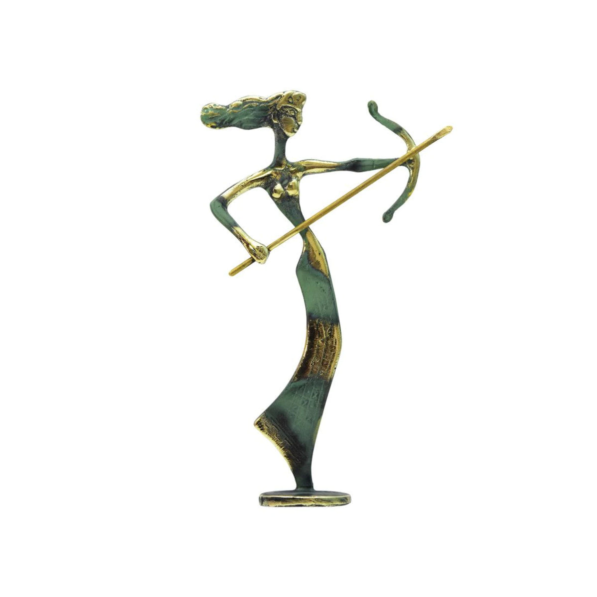 Artemis with Bow Statue A by Bronze Pavlakis