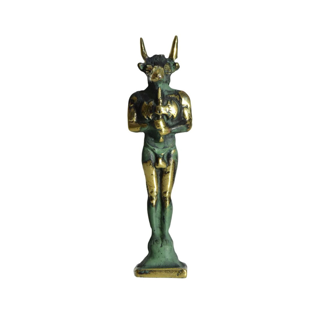 Brass Minotaur Statue by Bronze Pavlakis