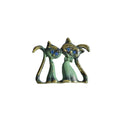 Kitten Pair Relief by Bronze Pavlakis