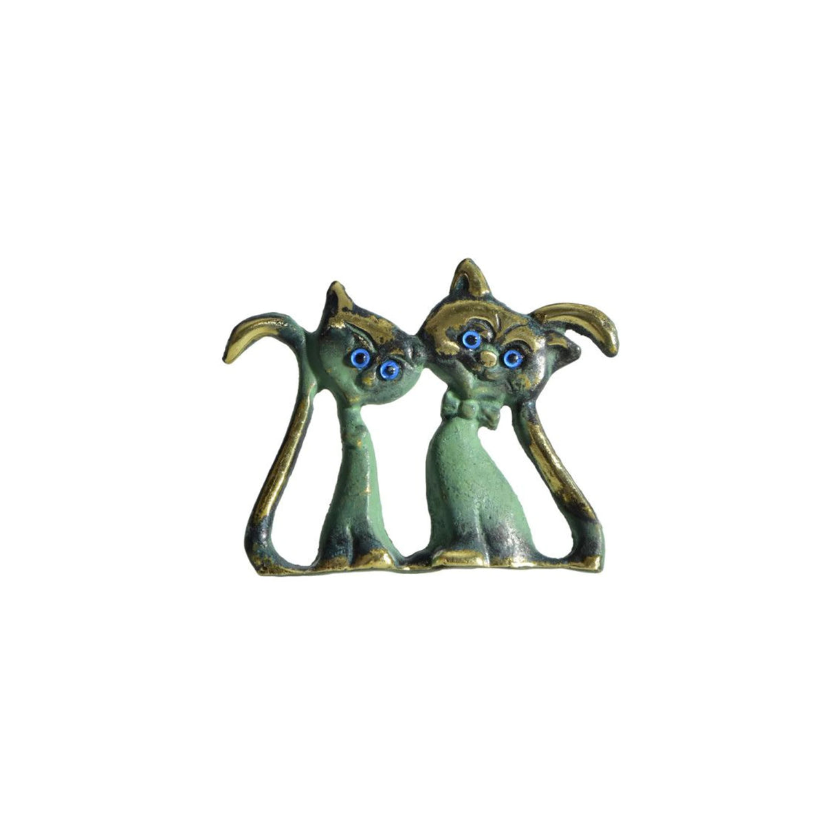 Kitten Pair Relief by Bronze Pavlakis