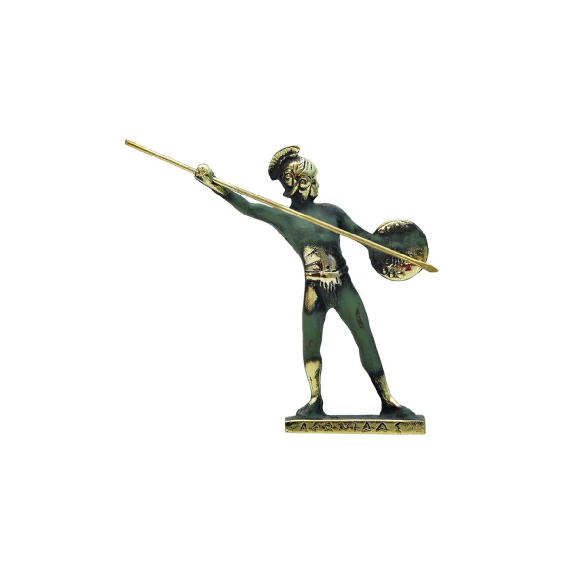 Leonidas with Shield Statue by Bronze Pavlakis