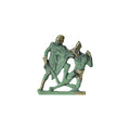 Minotaur and Theseus Statue by Bronze Pavlakis