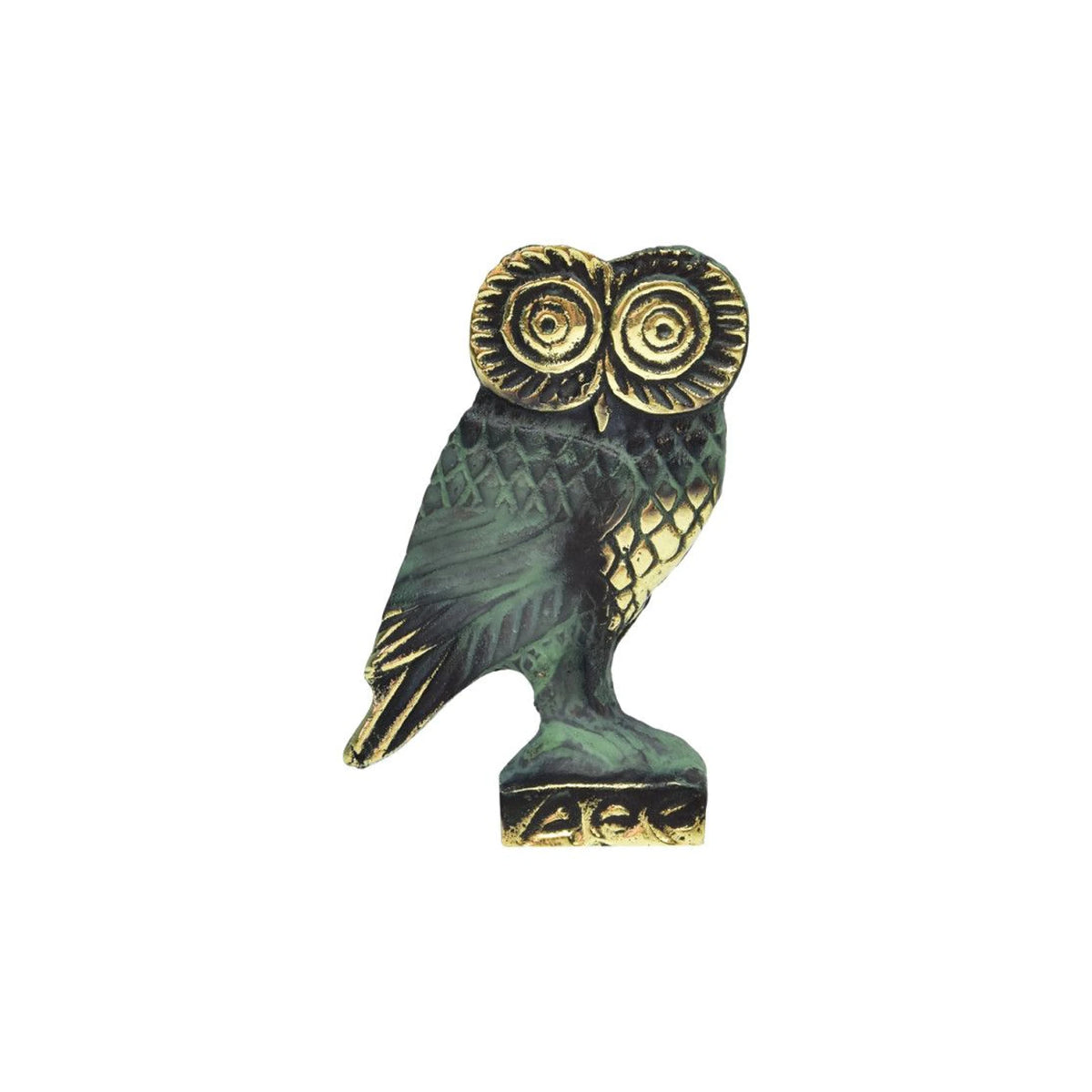 Owl Relief C by Bronze Pavlakis