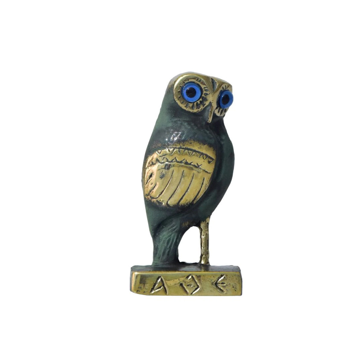 Owl Statue B on Base by Bronze Pavlakis