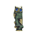 Solid Owl Statue with Base A by Bronze Pavlakis