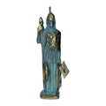 Athena, Goddess of Wisdom – Solid Sculpture – 23 cm – Blue & Gold